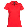 Womens Eclipse Pique Polos Red